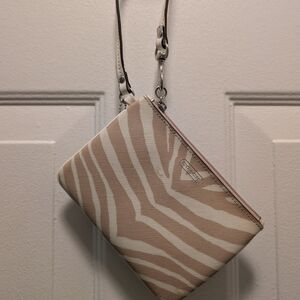 Stylish Beige Zebra Print Women's Bag